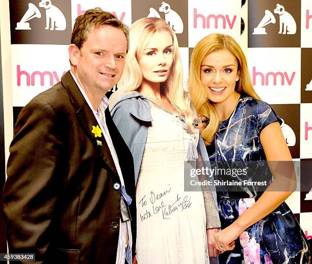 Katherine Jenkins meets fans and signs copies of her new album 'Home Sweet Home' at HMV on November 21, 2014 in Manchester, England.