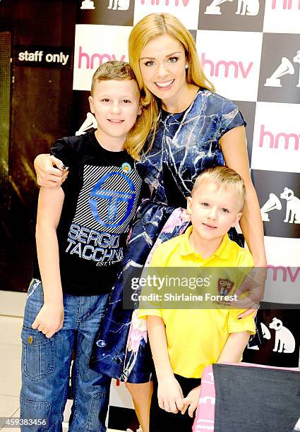 Katherine Jenkins meets fans and signs copies of her new album 'Home Sweet Home' at HMV on November 21, 2014 in Manchester, England.