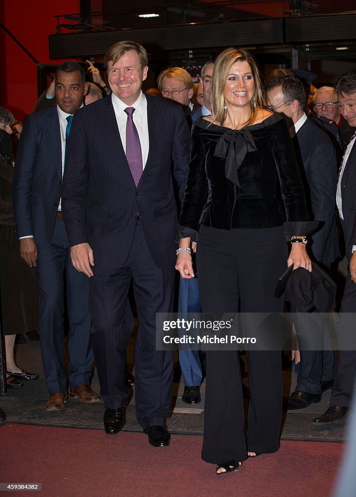 King Willem-Alexander and Queen Maxima Of The Netherlands Attend Residentie Orchestra 110th Anniversary