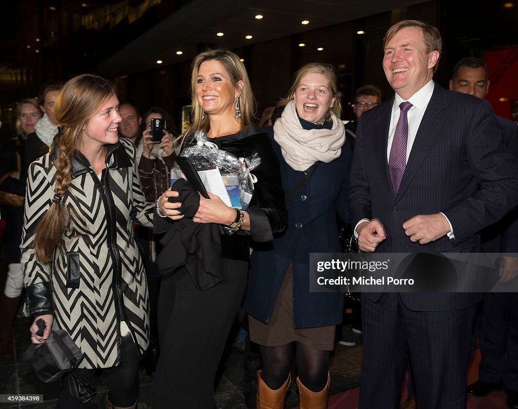 King Willem-Alexander and Queen Maxima Of The Netherlands Attend Residentie Orchestra 110th Anniversary