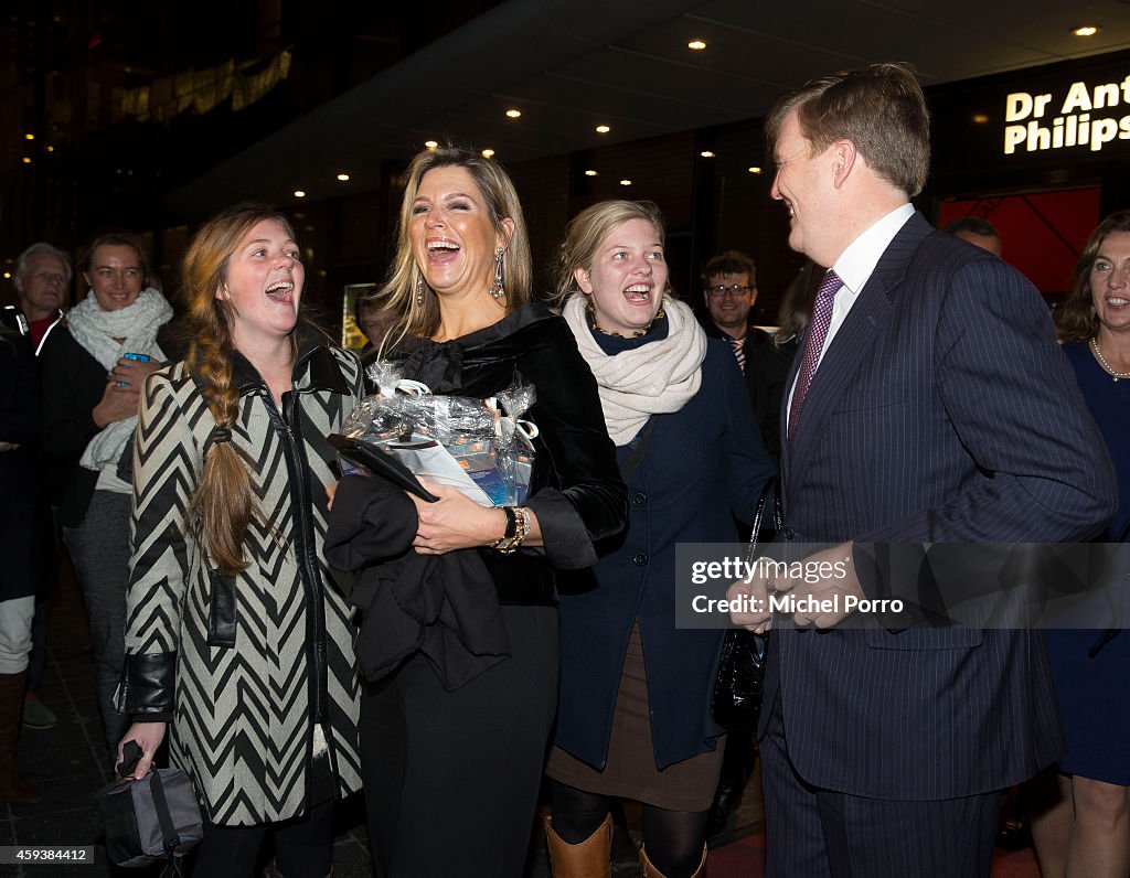 King Willem-Alexander and Queen Maxima Of The Netherlands Attend Residentie Orchestra 110th Anniversary