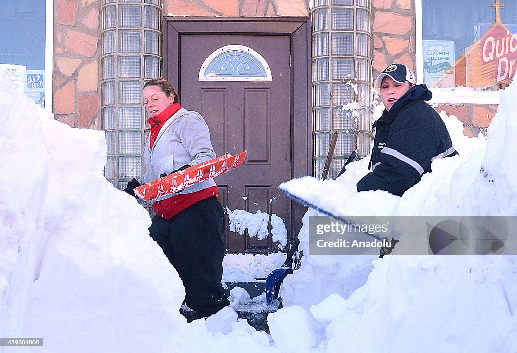 Snow removal efforts in Buffalo