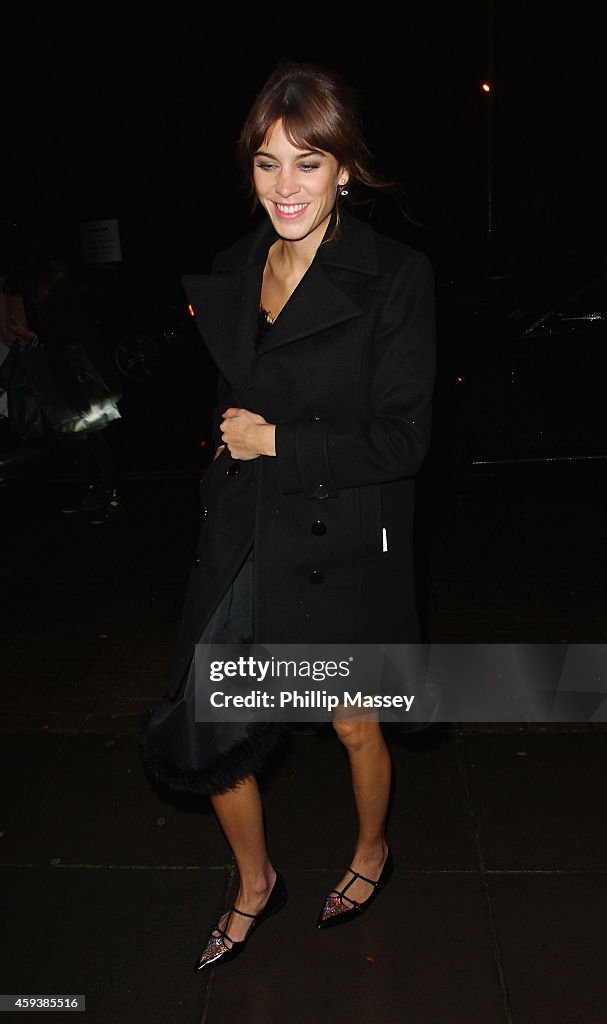 Celebrity Sightings At The Late Late Show on November 21, 2014