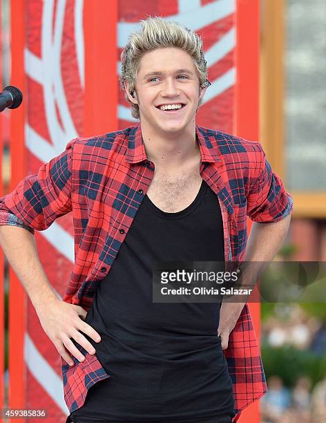 Niall Horan of the band One Direction appear on NBC's Today Show to release their new album "Four" at Universal City Walk At Universal Orlando on...