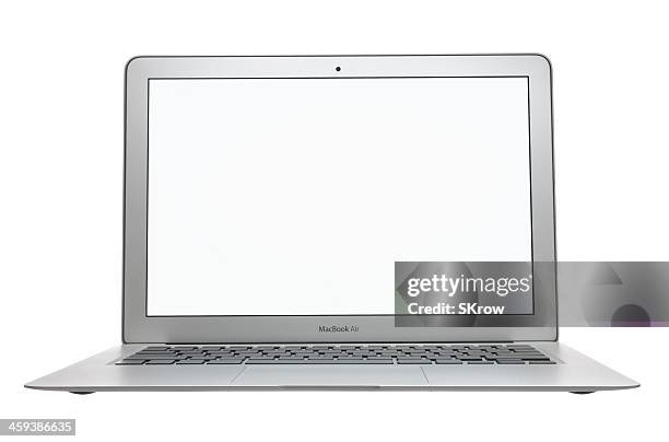 macbook air with a blank screen - mac book stock pictures, royalty-free photos & images