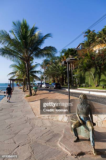 bardot sidewalk in buzios – rj - brigitte bardot beach stock pictures, royalty-free photos & images