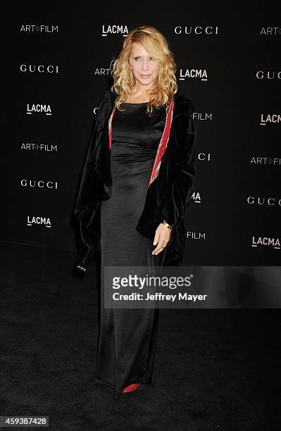 Actress Rosanna Arquette attends the 2014 LACMA Art + Film Gala honoring Barbara Kruger and Quentin Tarantino presented by Gucci at LACMA on November...