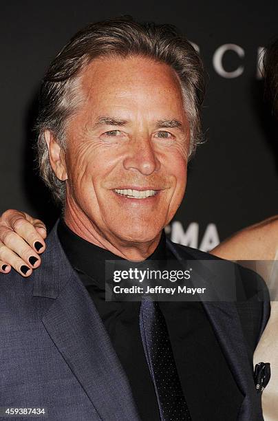 Actor Don Johnson attends the 2014 LACMA Art + Film Gala honoring Barbara Kruger and Quentin Tarantino presented by Gucci at LACMA on November 1,...
