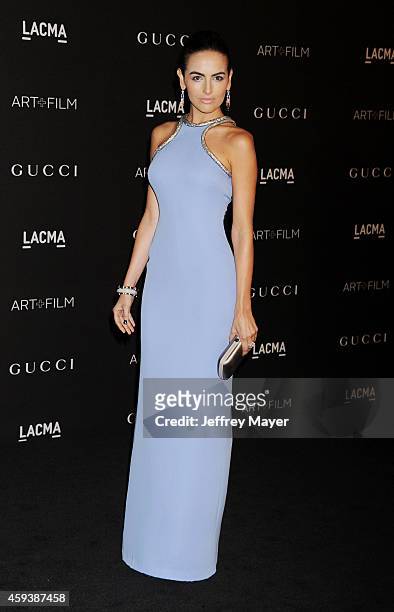 Actress Camilla Belle attends the 2014 LACMA Art + Film Gala honoring Barbara Kruger and Quentin Tarantino presented by Gucci at LACMA on November 1,...