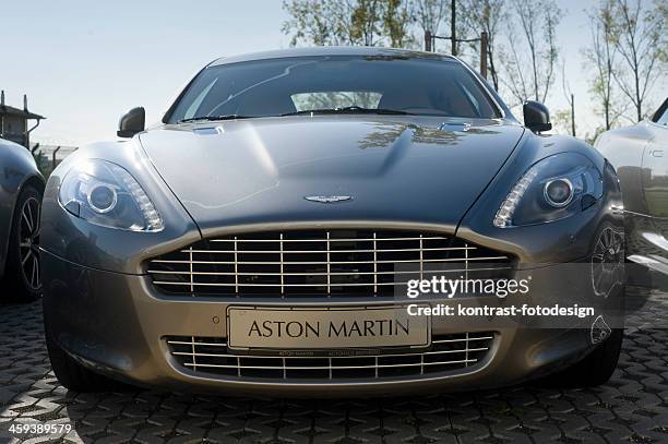 aston martin vantage coupe - aston martin stock pictures, royalty-free photos & images