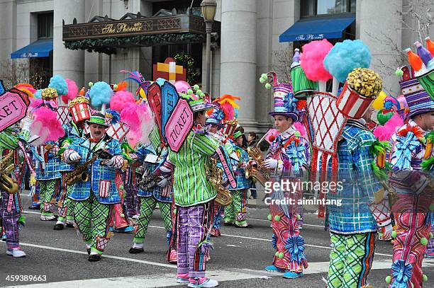 mummer's parade in philadelphia - mummers parade stock pictures, royalty-free photos & images