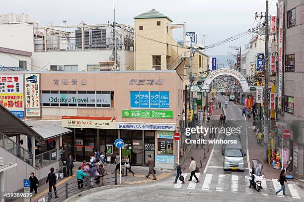 higashidori shopping street in odawara, japan - higashidori stock pictures, royalty-free photos & images