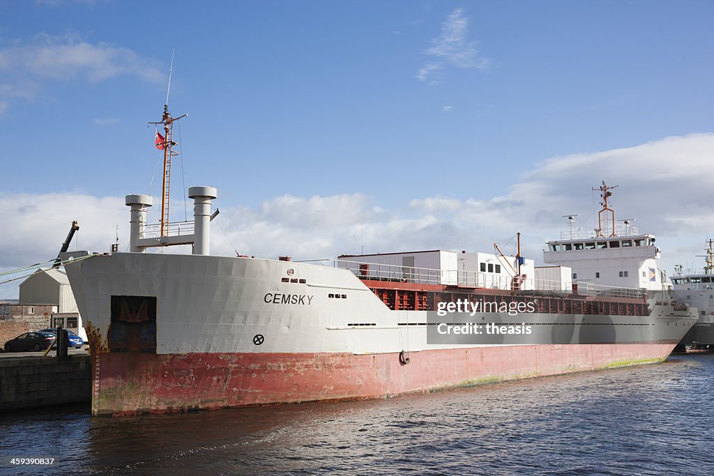 Cargo Ship Docked At Greenock