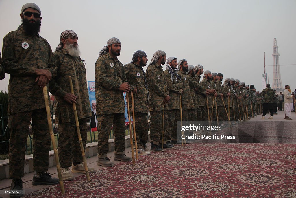 Workers of Jamaat-e-Islami Pakistan (JI)  ensure the...