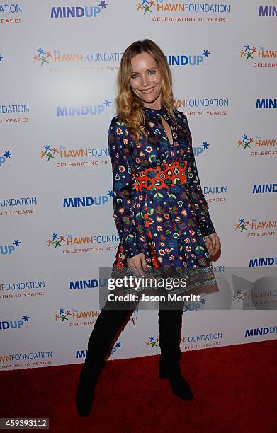 Actress Leslie Mann attends Goldie Hawn's inaugural "Love In For Kids" benefiting the Hawn Foundation's MindUp program transforming children's lives...