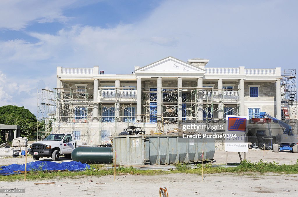 Luxury Mansion Home Under Construction on Captiva Island Florida