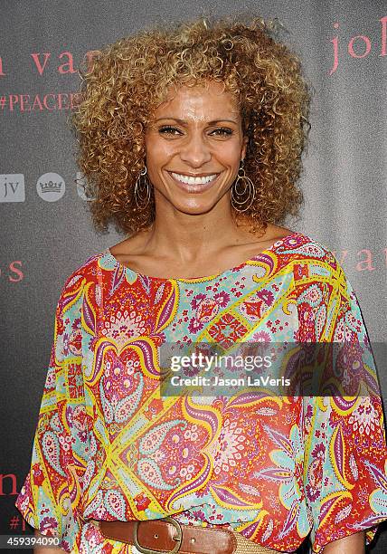 Actress Michelle Hurd attends the International Peace Day celebration at John Varvatos on September 21, 2014 in Los Angeles, California.