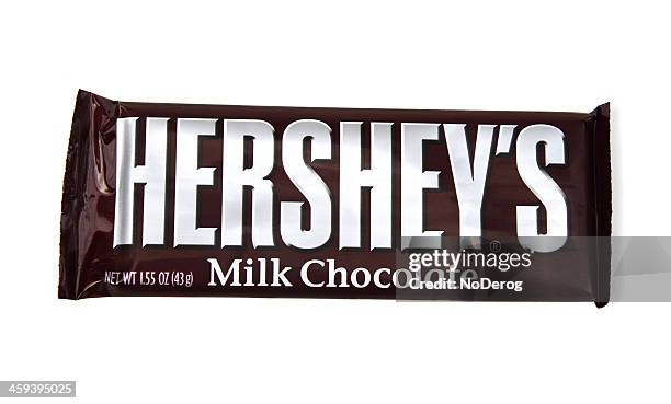 hershey's chocolate candy bar - hershey chocolate bar stock pictures, royalty-free photos & images