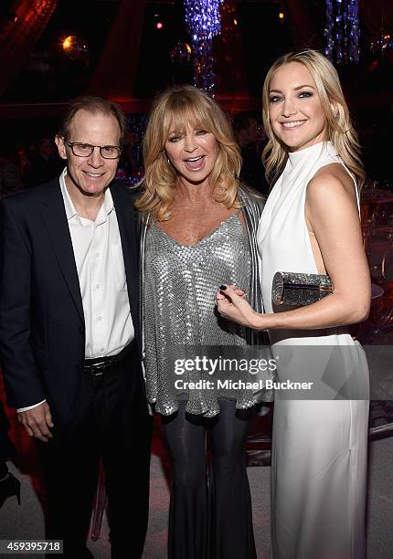 Honoree Dr. Dan Siegal, host Goldie Hawn and host committee member Kate Hudson attend Goldie Hawn's inaugural "Love In For Kids" benefiting the Hawn...