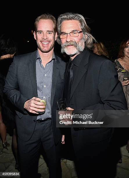 Sportscaster Joe Buck and host Kurt Russell attend Goldie Hawn's inaugural "Love In For Kids" benefiting the Hawn Foundation's MindUp program...