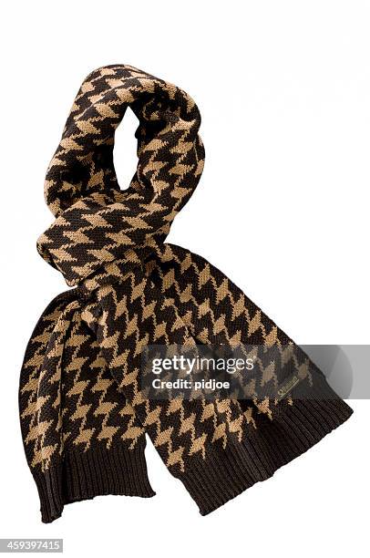 woolen scarf by belstaff - scarf isolated stockfoto's en -beelden