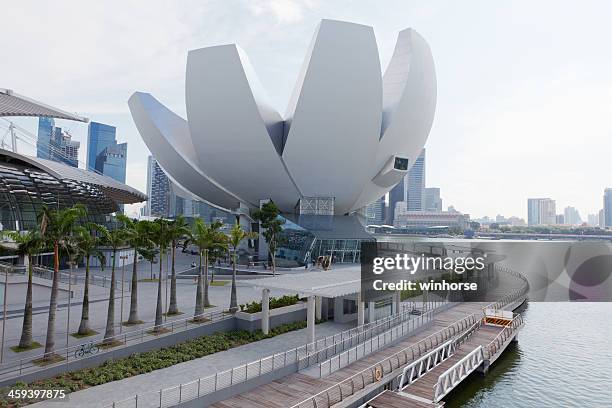 artscience museum - exhibition centre stock pictures, royalty-free photos & images