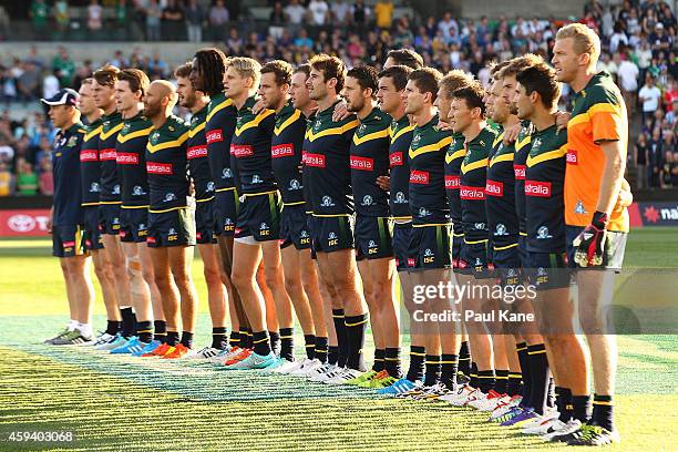 Australia Team Pattern 88 Australian International Rules Team Portraits Stock Photos, High-Res ...