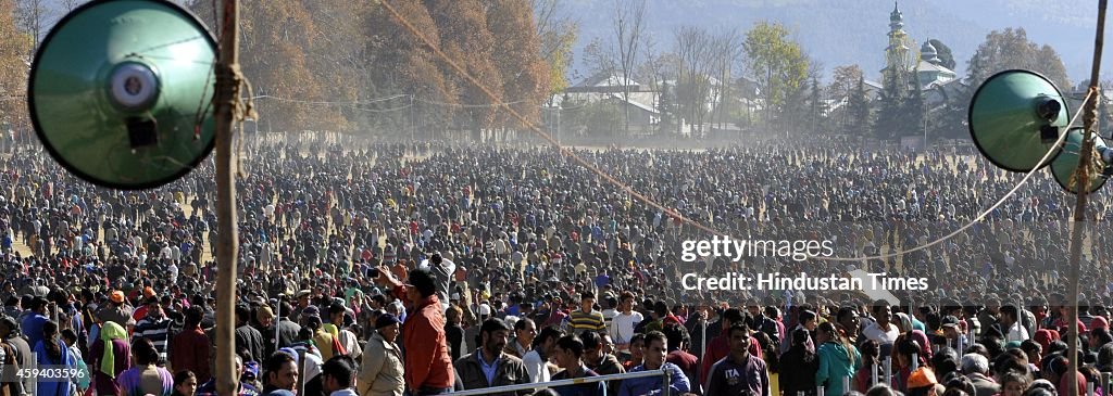Prime Minister Narendra Modi Addresses Election Campaign Rally In Kishtwar, Jammu