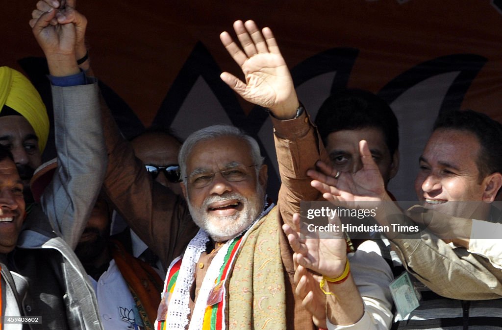 Prime Minister Narendra Modi Addresses Election Campaign Rally In Kishtwar, Jammu