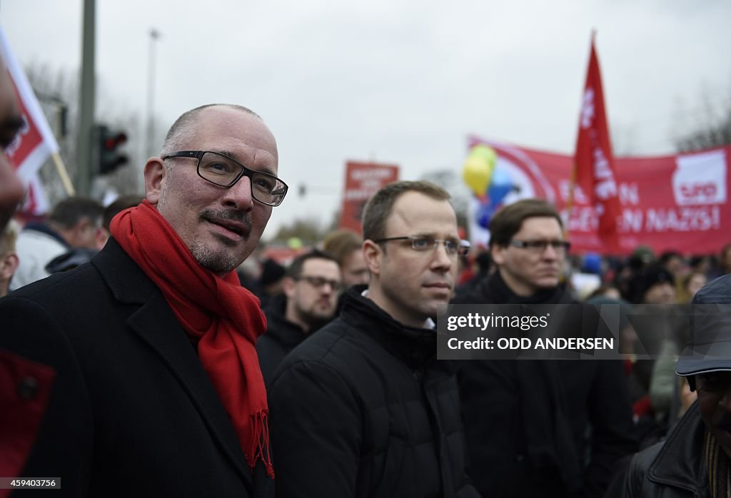 GERMANY-ANTI-DEMO-ASYLUM-REFUGEES-POLICE