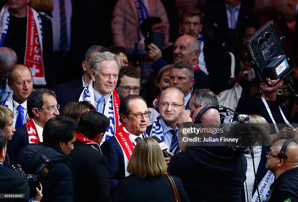 France v Switzerland - Davis Cup World Group Final: Day Two