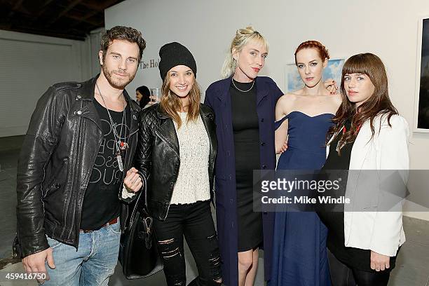Artist Gregory Siff, Alyssa Arce, Director and curator of MAMA Gallery Adarsha Benjamin, Actress and Photographer Jena Malone and Bethany McCarty...