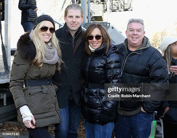 Lara Yunaska, Eric Trump, Rosanna Scotto and Elvis Duran attend Team "Elvis Trumps Cancer" Participates In The 2014 St. Jude Walk at Cadman Plaza...