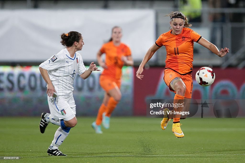 Qualification play-off worldcup - "Netherlands women v Italy women"