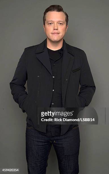 Jason Isbell poses backstage at One More For The Fans! - Celebrating the Songs & Music of Lynyrd Skynyrd at The Fox Theatre on November 12, 2014 in...