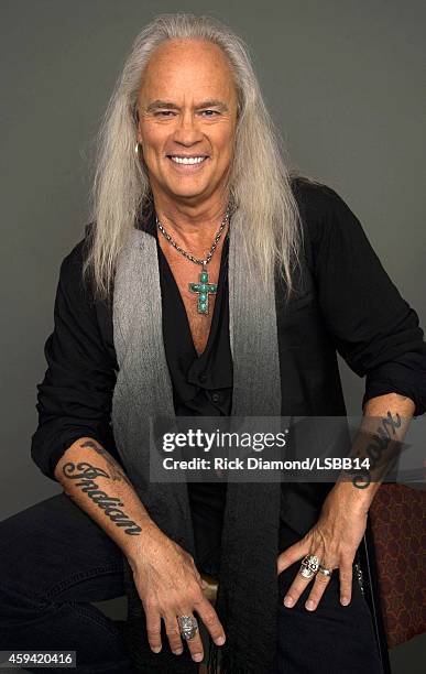 Rickey Medlocke of Lynyrd Skynyrd poses backstage at One More For The Fans! - Celebrating the Songs & Music of Lynyrd Skynyrd at The Fox Theatre on...