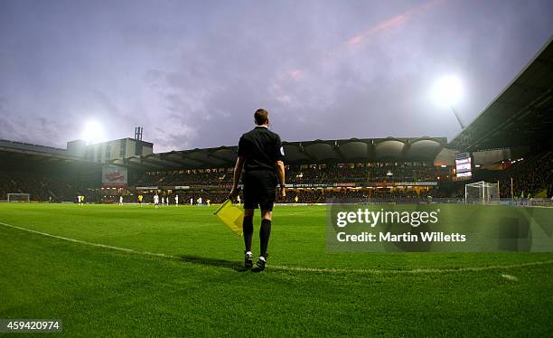 General view of Vicarage Road home of Watford during the Sky Bet Championship match between Watford and Derby County at Vicarage Road on November 22,...