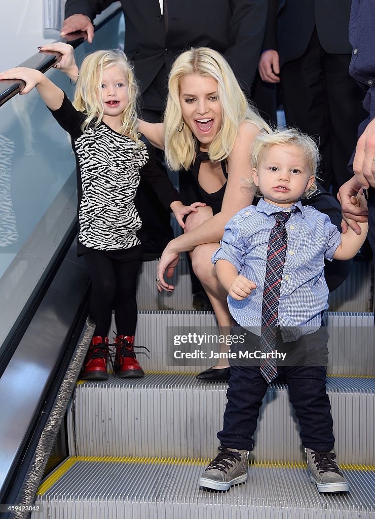 Jessica Simpson And Ashlee Simpson Ross Come Home For The Holidays In Support Of The Jessica Simpson Collection And The Launch Of Jessica Simpson Home At Belk Galleria Dallas