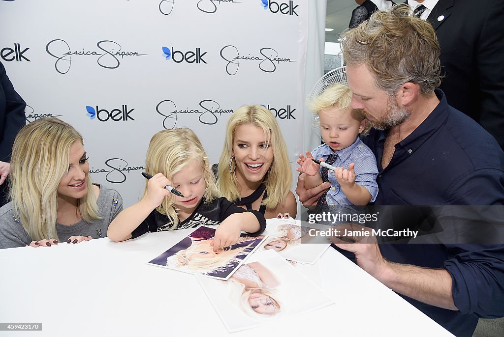 Jessica Simpson And Ashlee Simpson Ross Come Home For The Holidays In Support Of The Jessica Simpson Collection And The Launch Of Jessica Simpson Home At Belk Galleria Dallas