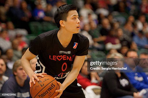 Yuki Togashi of the Texas Legends in action against the Santa Cruz Warriors on November 21, 2014 at Dr. Pepper Arena in Frisco, Texas. NOTE TO USER:...