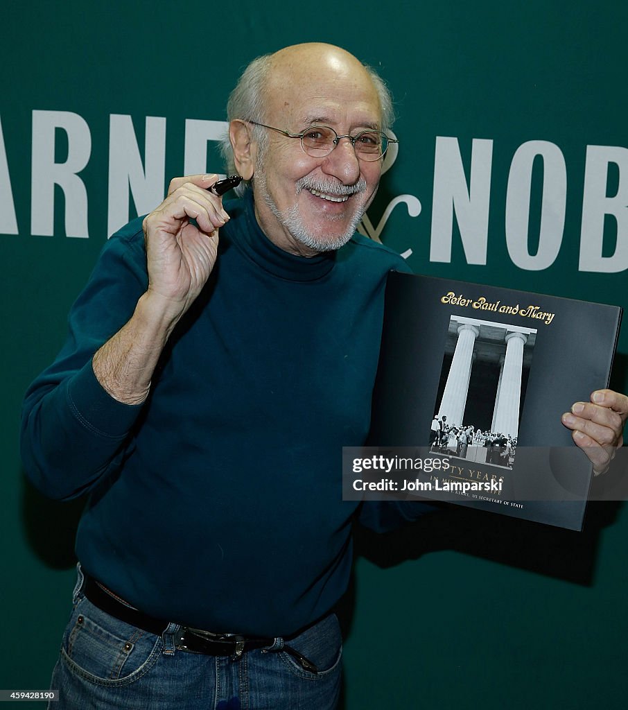 Peter Yarrow Signs Copies Of His Book "Peter Paul And Mary: Fifty Years In Music And Life"