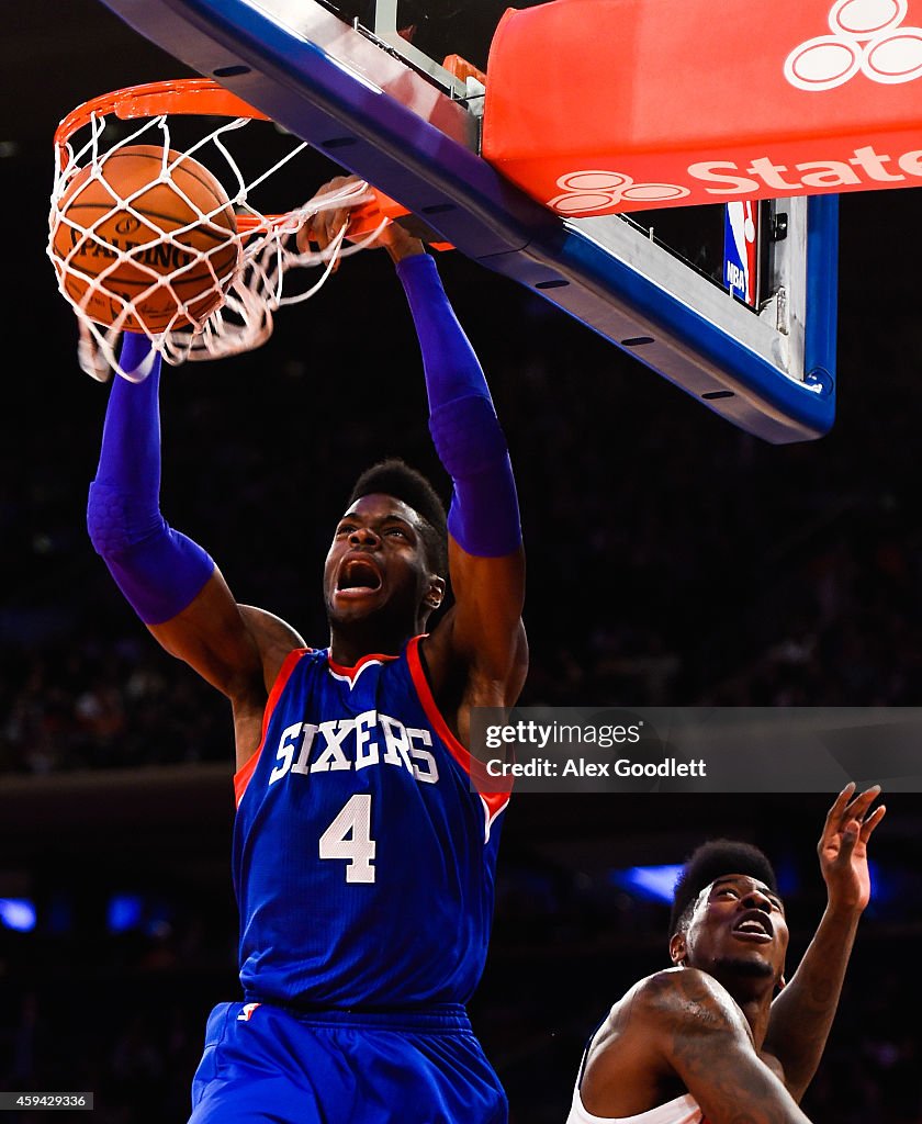 Philadelphia 76ers v New York Knicks