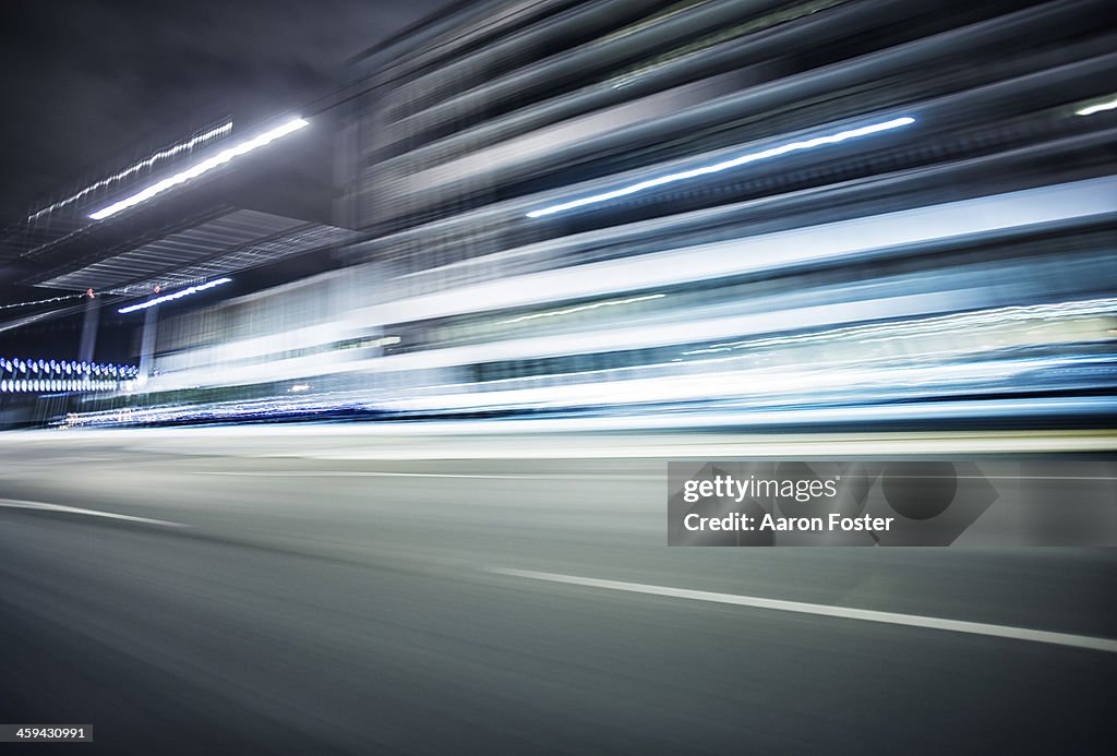 Inner City Street at night