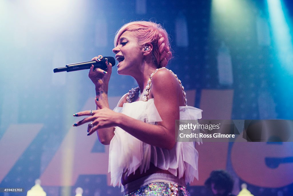 Lily Allen Performs At O2 Academy In Glasgow