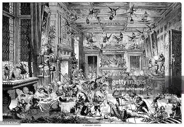 stockillustraties, clipart, cartoons en iconen met the reality of the christmas one dreams of - heks