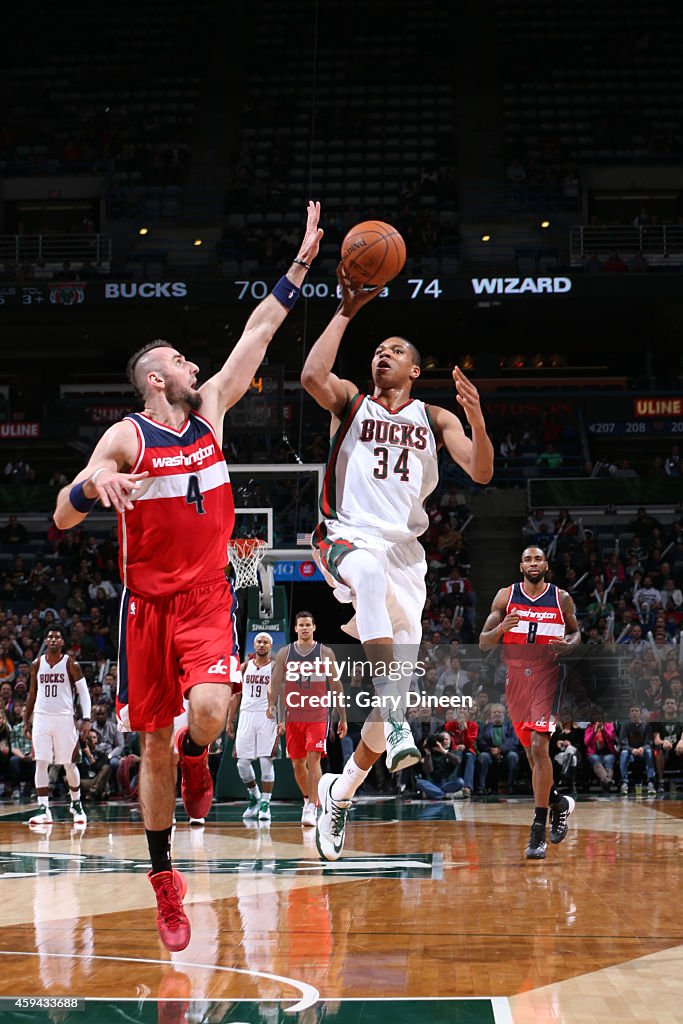 Washington Wizards v Milwaukee Bucks