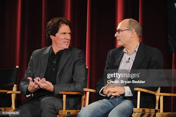 The cast and filmmakers of Into the Woods director Rob Marshall and screenwriter James Lapine take part in a Q&A following a screening of the film...