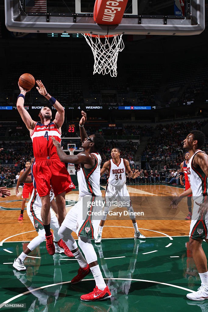 Washington Wizards v Milwaukee Bucks