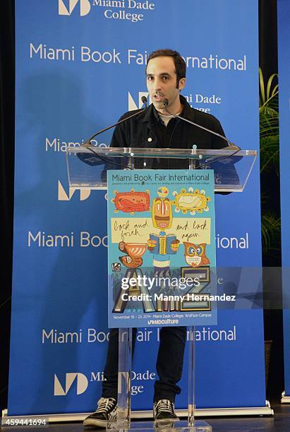 Nayib Estefan attends the Miami International Book Fair at Miami Dade College on November 21, 2014 in Miami, Florida.