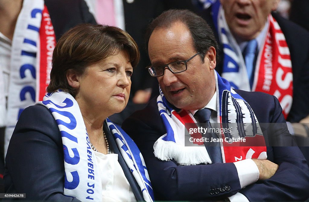 France v Switzerland - Davis Cup World Group Final: Day Two
